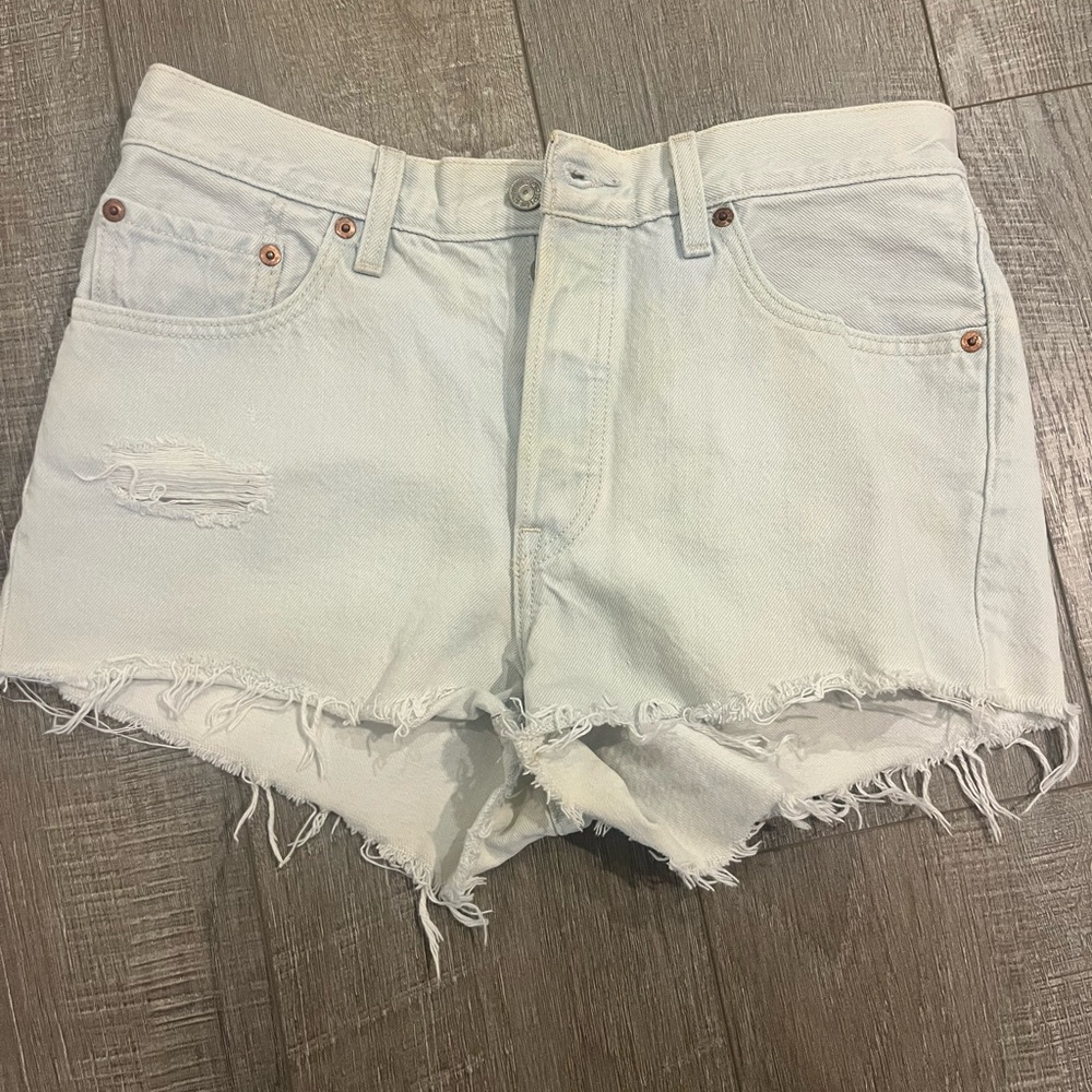 Women's Distressed Denim Shorts